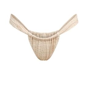SKIMS ruched Thong Bikini Bottom